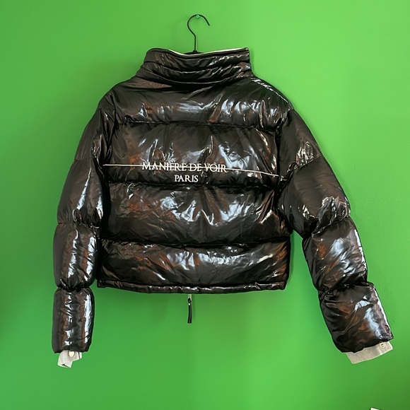 MANIRE DE VOIR Paris Puffer Coat with Denim Details - Picture 6 of 7